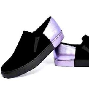 Free People Varsity Velvet Slip on Sneakers size 37/ US 6.5